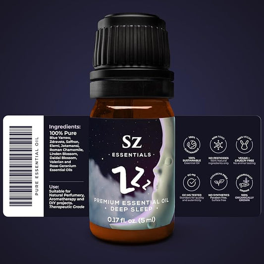 Pure Essential Oil Blend for Relaxation - ZZZ - 0.17 fl oz (5ml)