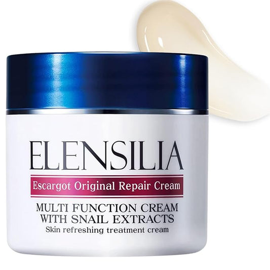 Original Escargot Facial Repair Cream 1.76 oz - 80% French Mucin for Moisturizing - Bouncy Gel Texture - Long-Lasting Hydration, Wrinkle and Blemish care - Korean Skincare