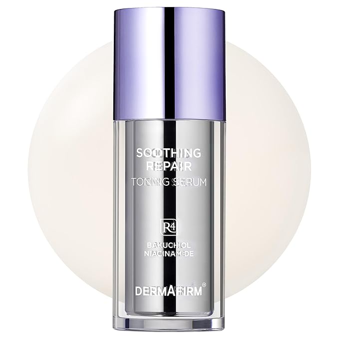 DERMAFIRM Korean Bakuchiol Retinol Serum for Wrinkles w/Niacinamide & Peptides | Soothing Repair Toning Serum R4 for Wrinkle | No Animal Trials 1.01 fl oz