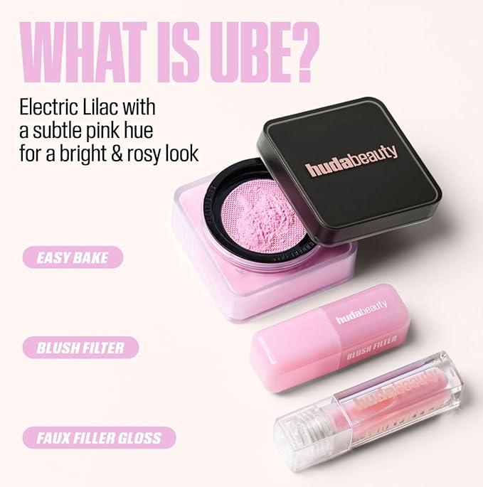 Huda Faux Filler Extra Shine Lip Gloss UUU-Baby (electric lilac) - 3.9 mL / 0.13 fl oz