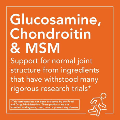 NOW Foods Supplements, Glucosamine & Chondroitin Extra Strength, Sulfate Forms, 120 Tablets