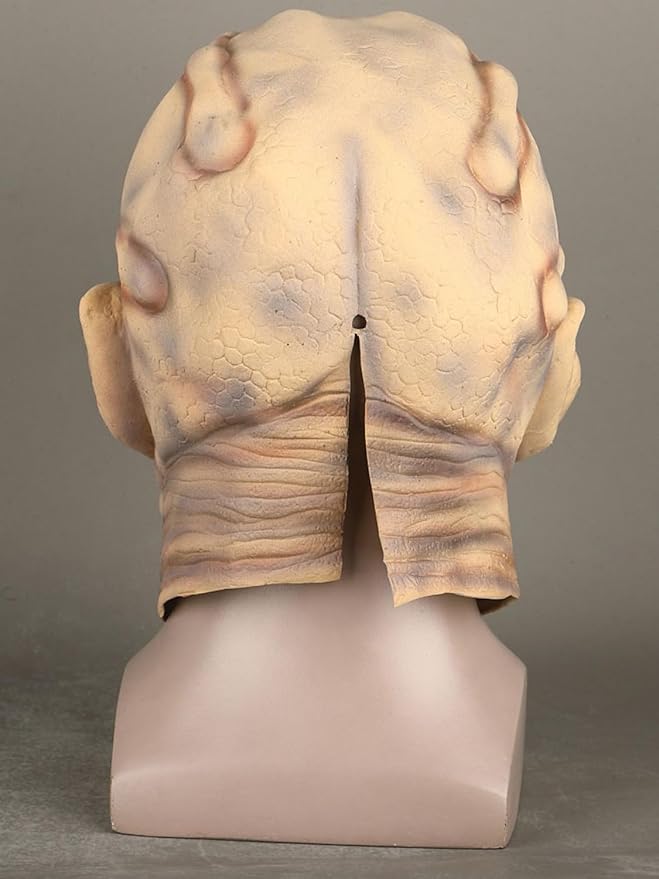 Jeepers Mask Creepers Creepy Tribal Head Cover Horror Monster Halloween Costume Prop, Realistic Facial Details, Latex Material