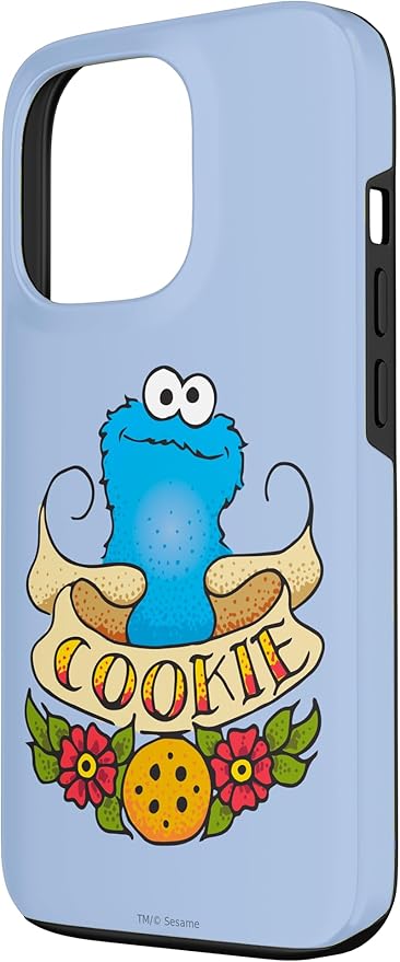iPhone 13 Pro Sesame Street Cookie Monster Cookie Tattoo Case
