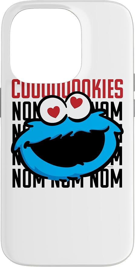 iPhone 14 Pro Sesame Street Cookie Monster Coooooookies Case