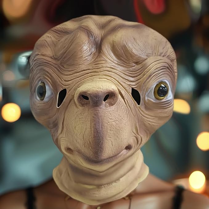 Horror Alien Mask - Realistic Full Head Cover Halloween Cosplay Latex Masks Creepy Movie Costume Props Party Carnival Dress Up Helmet