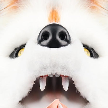 HAOAN Furry Dog Mask Animal Wolf Full Head for Halloween Fancy Dress Party Cosplay Costume Women Men