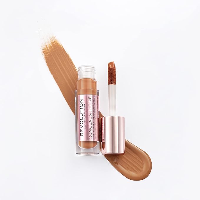 Makeup Revolution Conceal & Define Concealer, Full Coverage 4ml