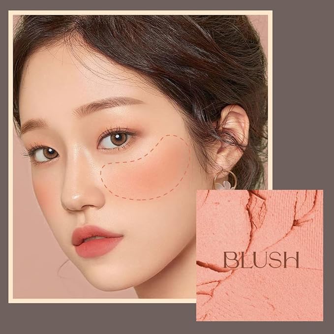 Highlighter & Contour & Blush 3 in 1 Compact Make-up