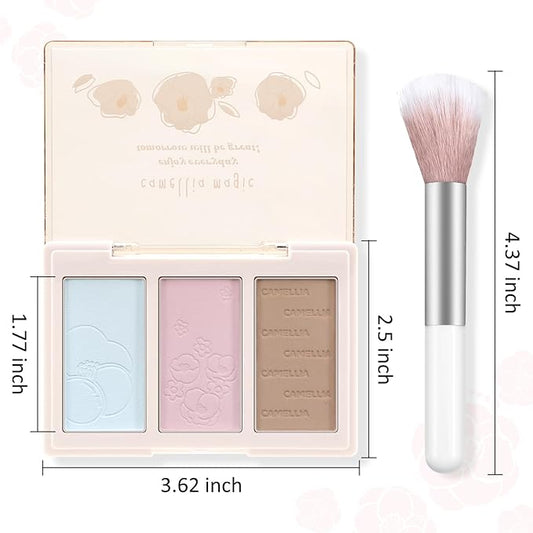 Boobeen Blush Contour Highlighter Makeup Palette - 3 the Face