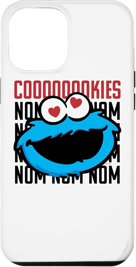 iPhone 12 Pro Max Sesame Street Cookie Monster Coooooookies Case