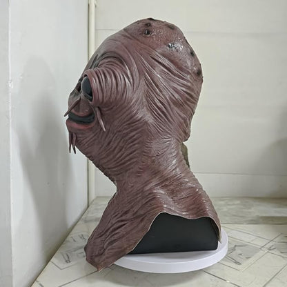Horror Catfish Mask Halloween Cosplay Costume Realistic Latex Fish Head Full Head Cover Monster Party Dress Up Animal Mask Props