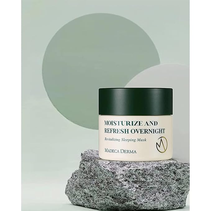 Madeca DERMA Revitalizing Sleeping Mask with Centella Asiatica and Panthenol – Korean Skincare Overnight Sleep Mask, Hydration, Skin Repair, Anti-Aging, Moisturizing & Nourishing (2.71 Fl oz)