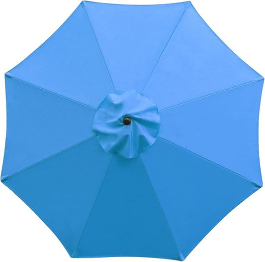 Sunnyglade 9ft Patio Umbrella Replacement Canopy Market Umbrella Top Outdoor Umbrella Canopy with 8 Ribs