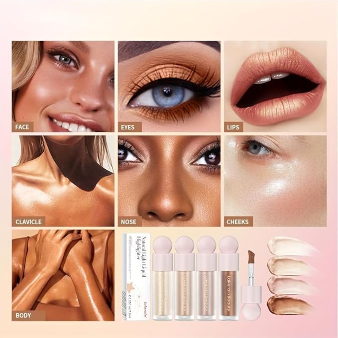 Liquid Highlighter, Contour Stick Makeup Highlighter for Face,