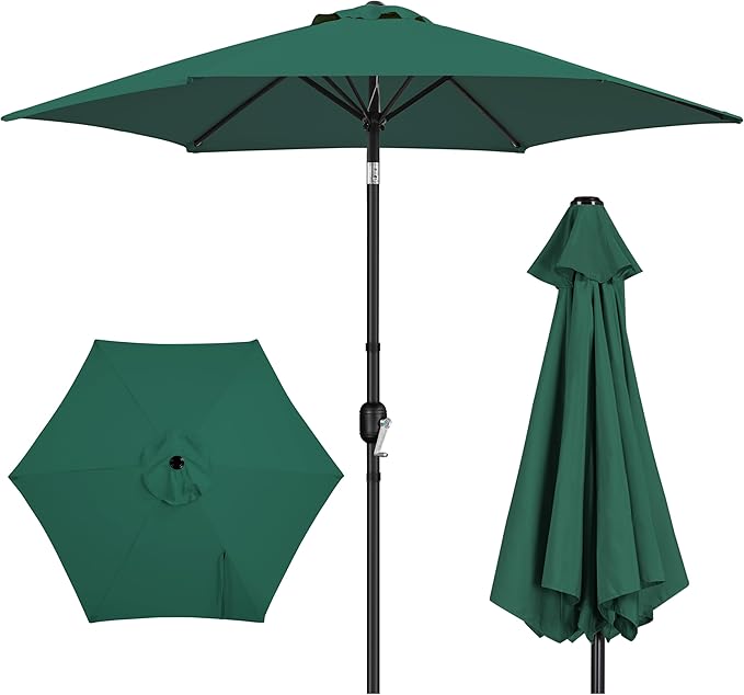 Yaheetech Patio Umbrella, 9FT Outdoor Table Market Umbrella with Push Button Tilt and Crank, Yard Sun Shade for Garden, Deck, Backyard, Pool