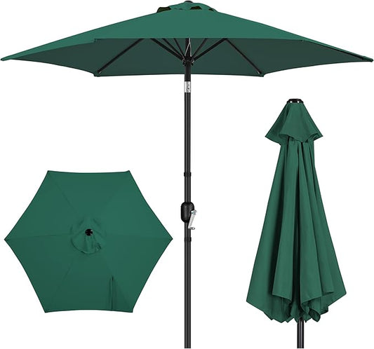 Yaheetech Patio Umbrella, 9FT Outdoor Table Market Umbrella with Push Button Tilt and Crank, Yard Sun Shade for Garden, Deck, Backyard, Pool