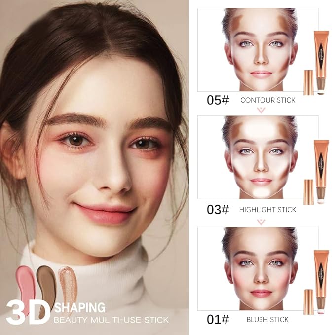 MEICOLY Liquid Contour Beauty Wand,Cream Contour Stick with