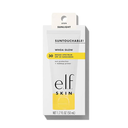 e.l.f. SKIN Suntouchable Whoa Glow SPF 30, Sunscreen Vary, Sunlight