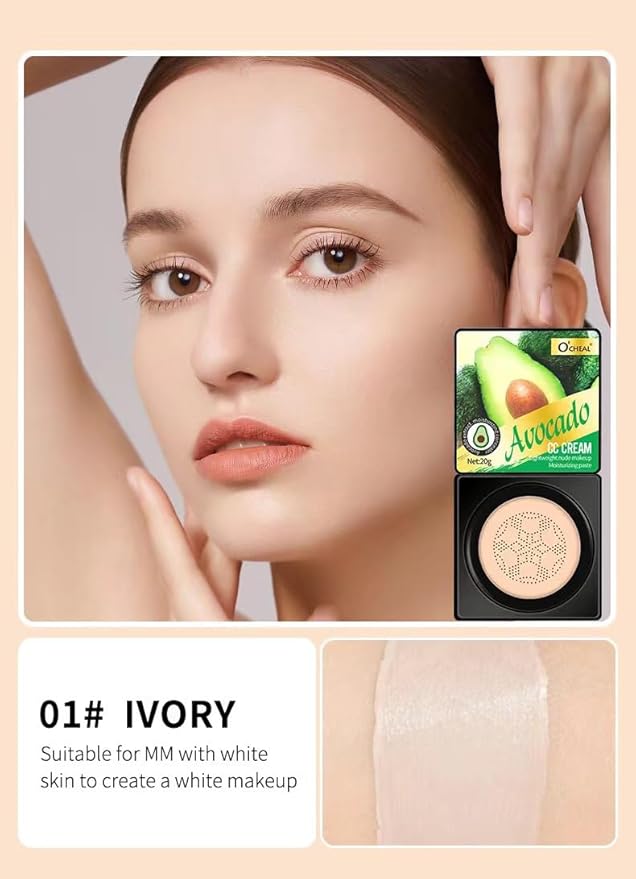 Mushroom Head Air Cushion BB Cream Foundation Cream Compact Ivory