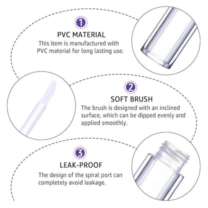 24 Pack Fish Scales Lip Gloss Tubes with Wand 5ml Empty Lip Gloss Containers Lipgloss Bottles with Stoppers + 2pcs Syringes for DIY Lip Gloss Balm