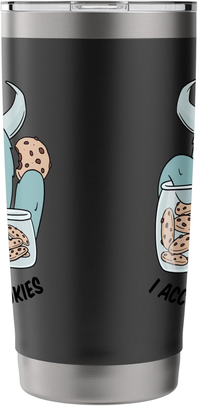 Cute Monster Cookie Lover Delight Stainless Steel Insulated Tumbler
