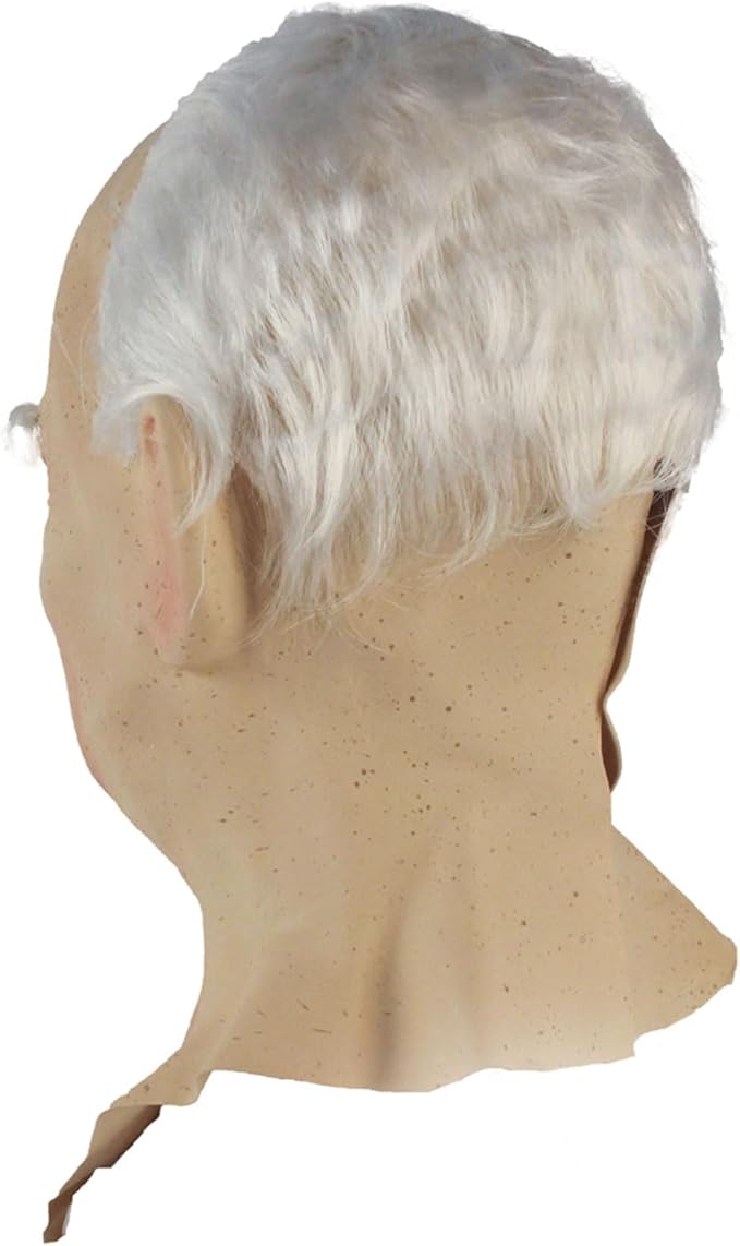 Realistic Old Man Mask Halloween Mask Scary Latex Old Man Grandpa Mask Halloween Wrinkle Face Mask