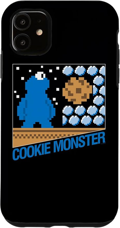 iPhone 11 Sesame Street Cookie Monster 8-Bit Case