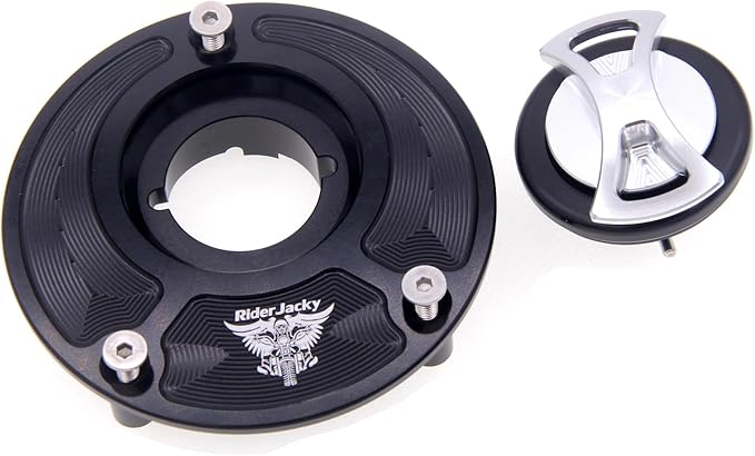 CNC Aluminum Keyless Fuel Gas Tank cap Cover For Ducati MONSTER 1000,1200/R/S,MONSTER 600 620 695 750 797 800 821 900 937, MONSTER S2R 1000/800 S4 S4RS S4R (Silver)
