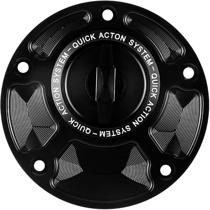 For Yamaha XSR 900 YZF-R1 For Ducati MONSTER 950 821 Motorcycle Gas Cover Keyless Fuel Tank Cap (Black)