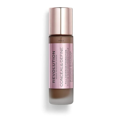 Makeup Revolution Conceal and Define Foundation, Full Coverage Fl Oz