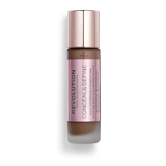 Makeup Revolution Conceal and Define Foundation, Full Coverage Fl Oz