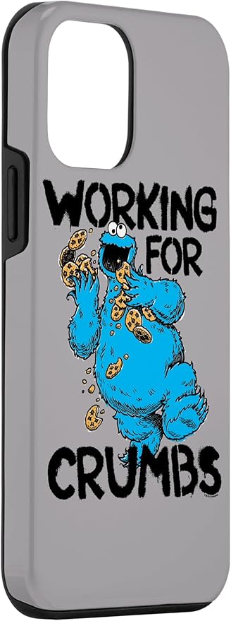 iPhone 12 mini Sesame Street Cookie Monster Working for Crumbs Case
