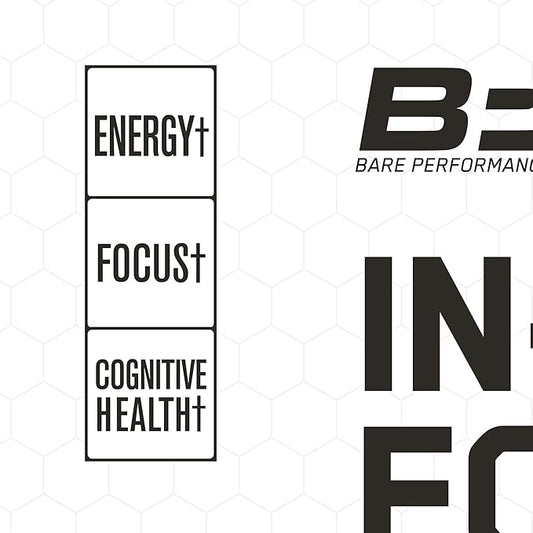 BARE PERFORMANCE NUTRITION, BPN in-Focus Brain Support Supplement, Improve Focus & Energy, Alpha GPC, Watermelon Passionfruit, 40 Servings