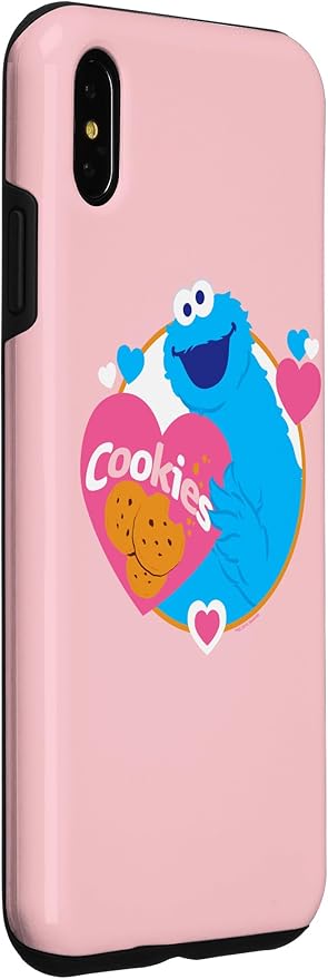 iPhone XS Max Sesame Street Cookie Monster Love Cookies Case