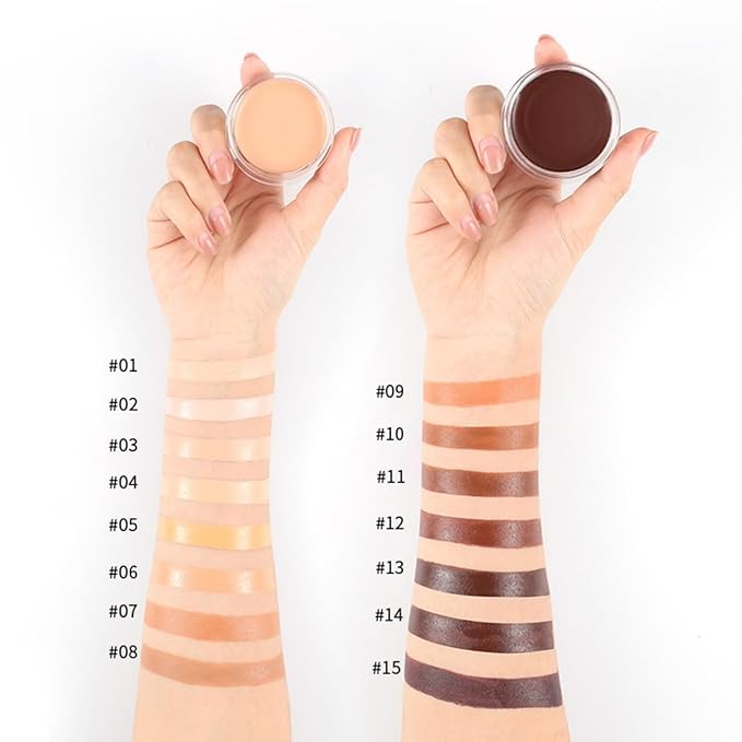 MAEPEOR Face Conceal Contour 15 Colors Cream Lightweight 03 Vanilla)