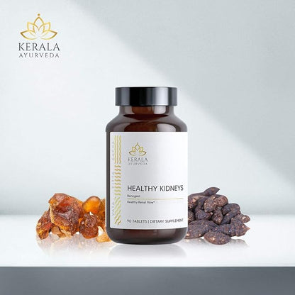 Kerala Ayurveda Healthy Kidney Herbal Tablets | Support Normal Kidney Function and Health | Kidney and Bladder Support | Urinary System Support - 90 Count