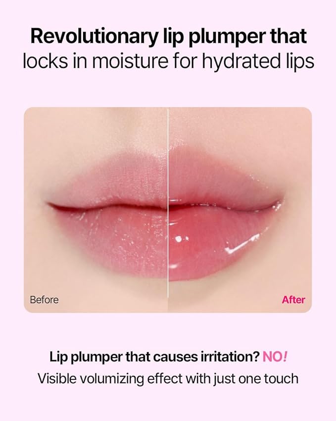COSNORI Water-full Lip Plumper - Lip volumizing effect, Plump & moist texture, Hydrated lips, Vegan (Strong 03 Purity Coral)