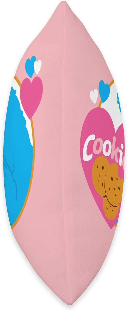 Sesame Street Monster Love Cookies Throw Pillow, 18x18, Multicolor