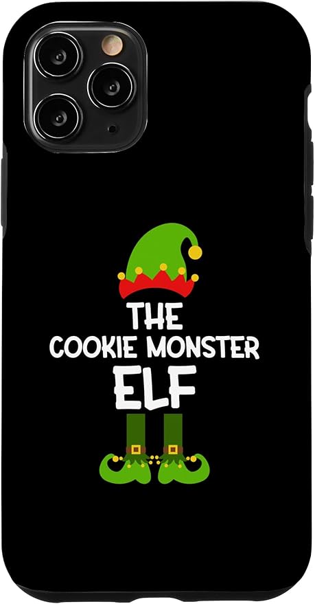iPhone 11 Pro The Cookie Monster Elf for Matching Family Christmas Case
