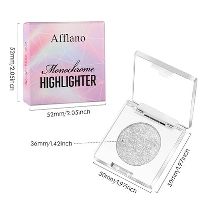 White Silver Highlighter Makeup, Intensely Pigmented Diamond Pearl maquillaje, 06