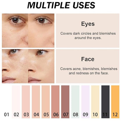 Kaely Color Correcting Concealer,Cream Pot Concealer Full Coverage,under Makeup,05 Beige