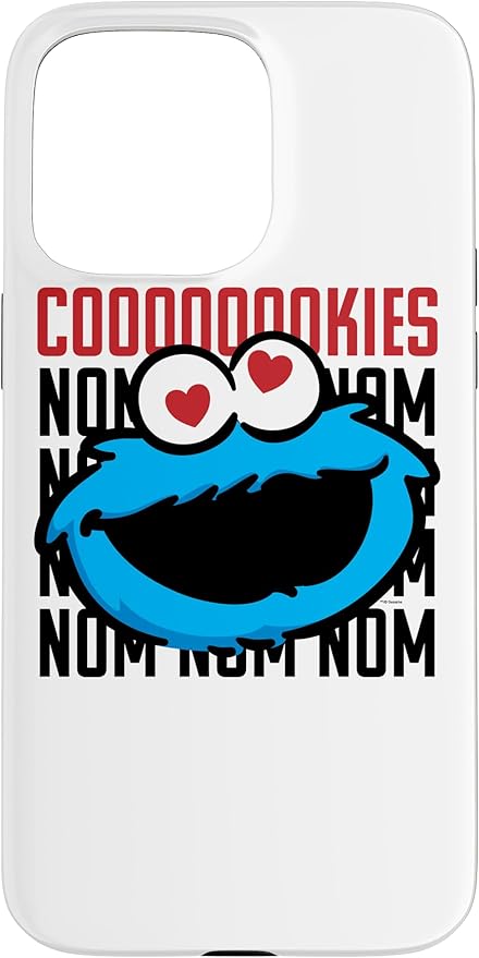 iPhone 15 Pro Max Sesame Street Cookie Monster Coooooookies Case