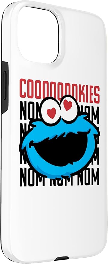iPhone 15 Plus Sesame Street Cookie Monster Coooooookies Case
