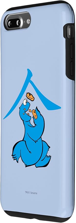 iPhone 7 Plus/8 Plus Sesame Street Cookie Monster Eat in Kanji Case