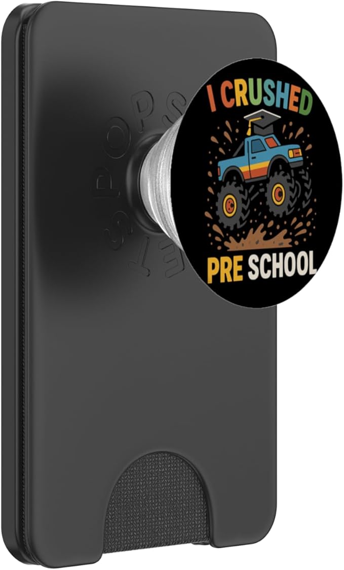 I Crushed Preschool Monster Truck Cap Preschool Graduation PopSockets PopWallet for MagSafe