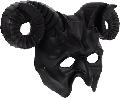 Ox Horn Mask Horns Masquerade Mask Animal Half Face Mask for Festival Party Halloween Costume Cosplay