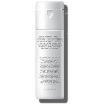 LuxeJoie Advanced Protection SPF 30 with Z-Cote UVA & UVB Protection Sunscreen with Zinc Oxide 3.3 Oz