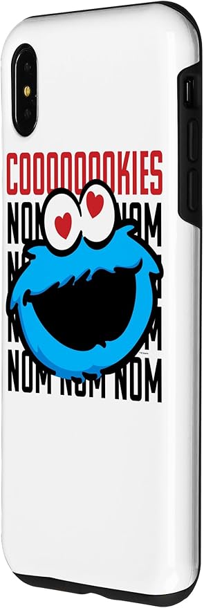 iPhone XS Max Sesame Street Cookie Monster Coooooookies Case