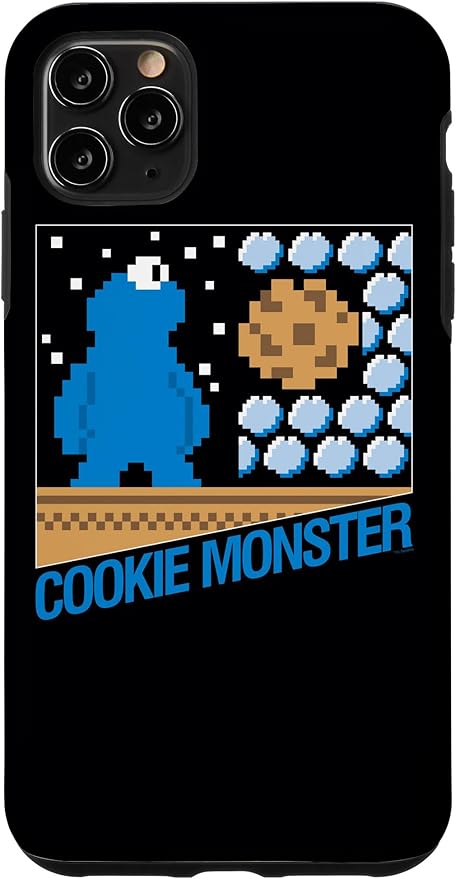iPhone 11 Pro Max Sesame Street Cookie Monster 8-Bit Case