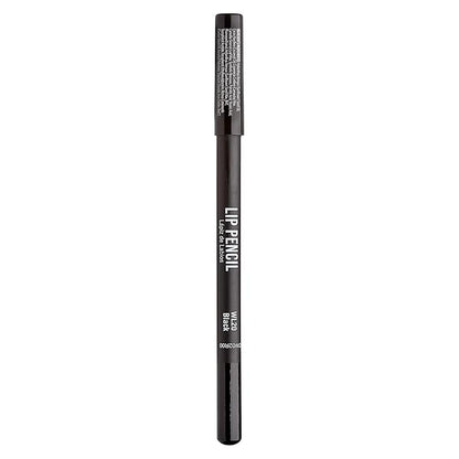 Professional Slim Lip Pencil, Creamy Soft Lip Liner, Smooth Long-Lasting Rich Lip Color, Natural Lip Makeup, Water-Resistant Lip Crayon (Black)